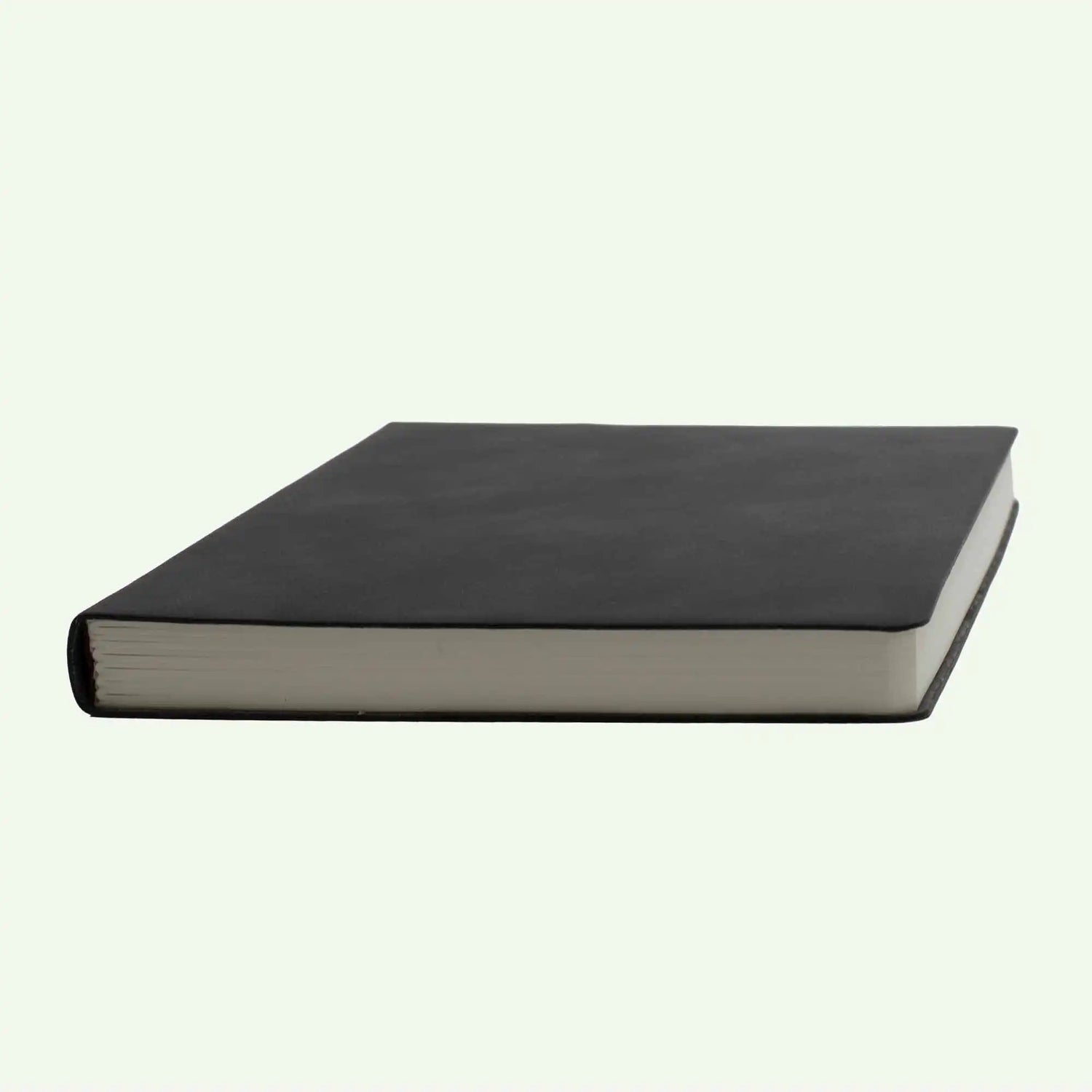 Black Soft Cover Notebook A5, Lined Suede Finish Journal for Work, Notes and Meetings
