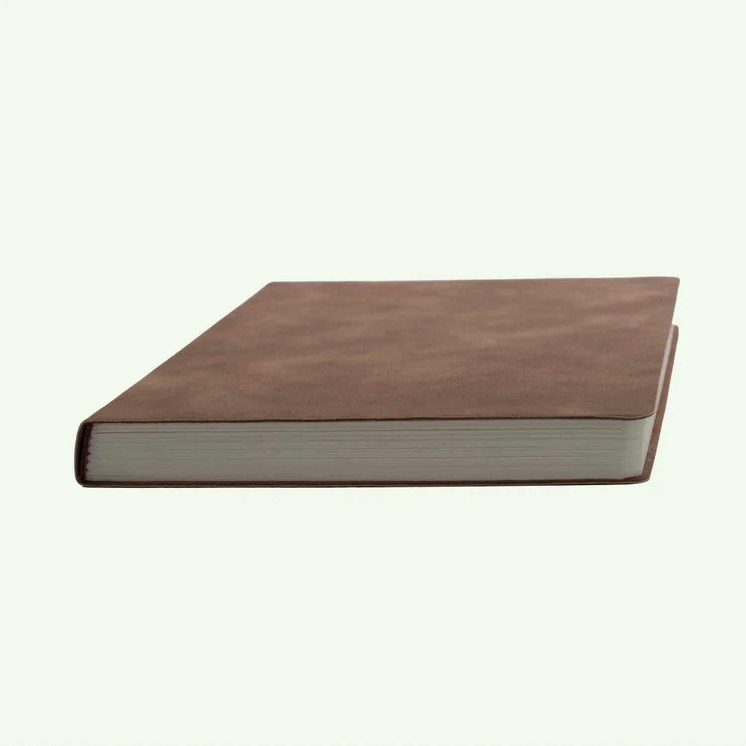 Light Brown Soft Cover Notebook A5, Lined Suede Finish Journal for Notes and Journaling