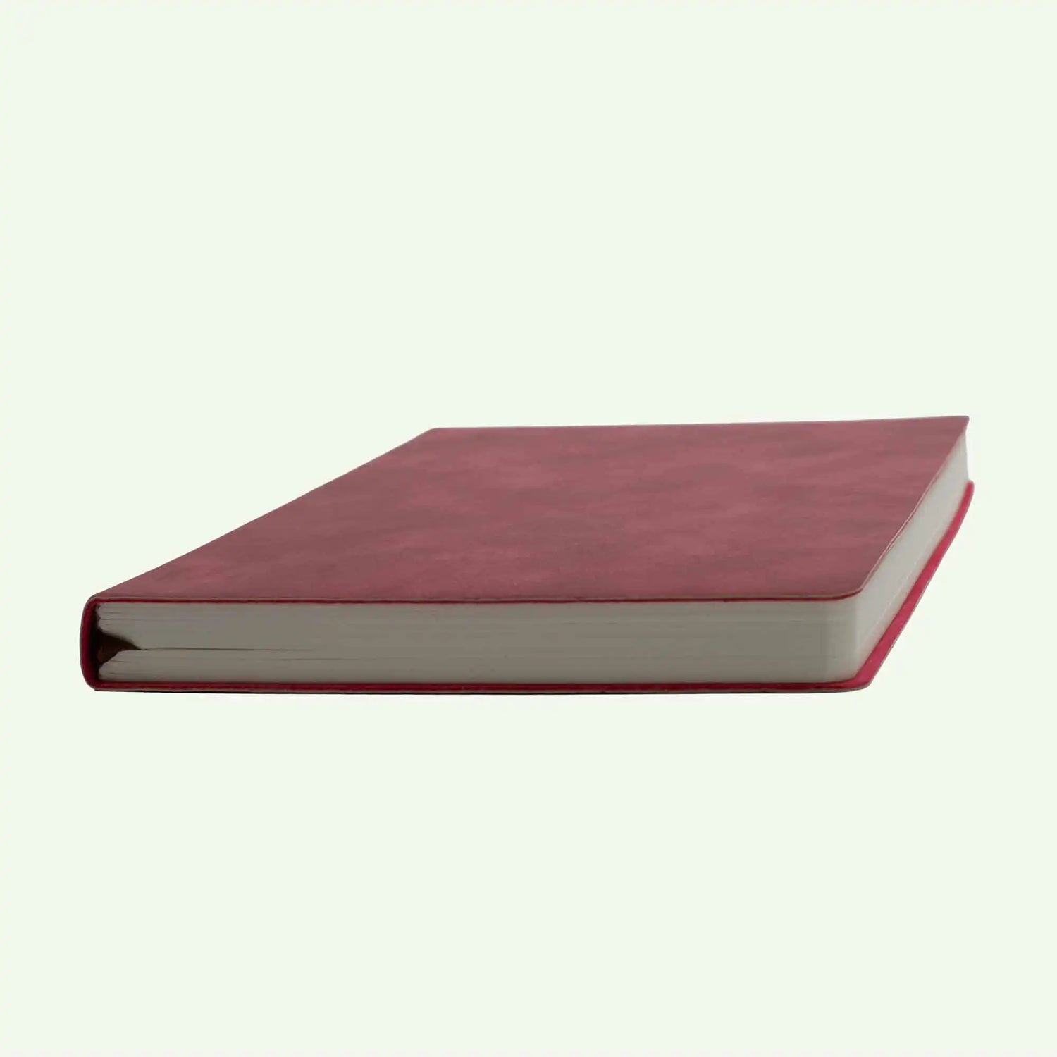 Red Soft Cover Notebook A5, Lined Suede Finish Journal for Daily Notes, Work and Gifts