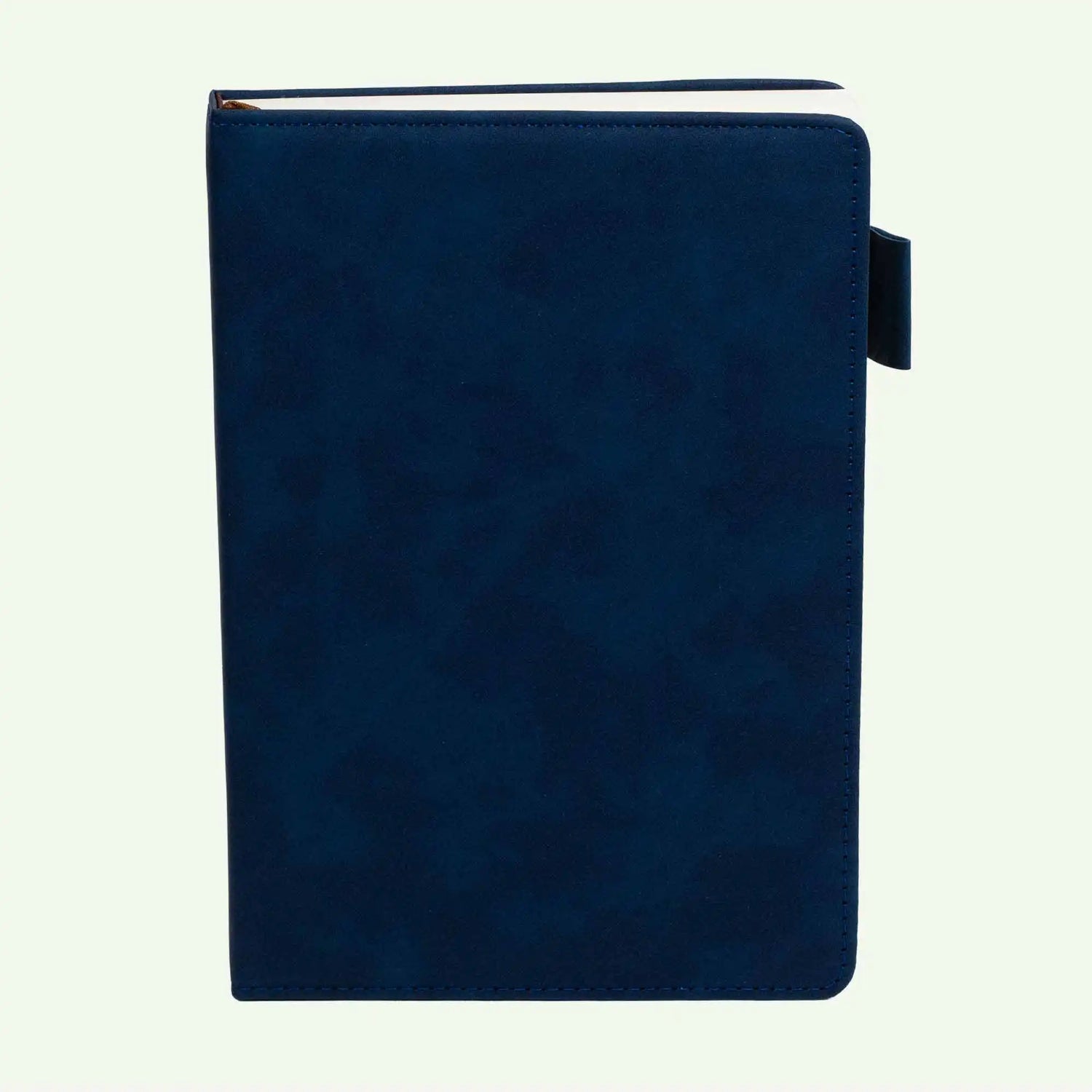 Blue A5 Notebook, Luxury Suede Hardcover Journal, 240 Lined Pages,