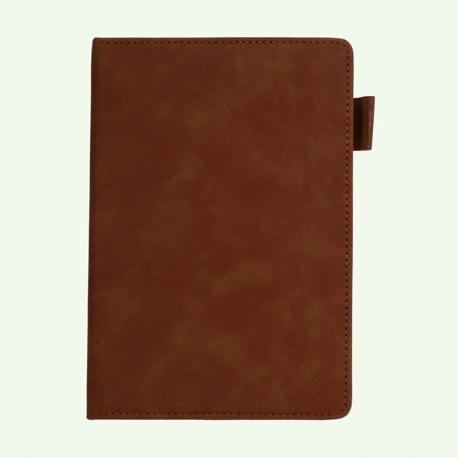 Brown A5 Notebook, Luxury Suede Hardcover Journal, 240 Lined Pages,