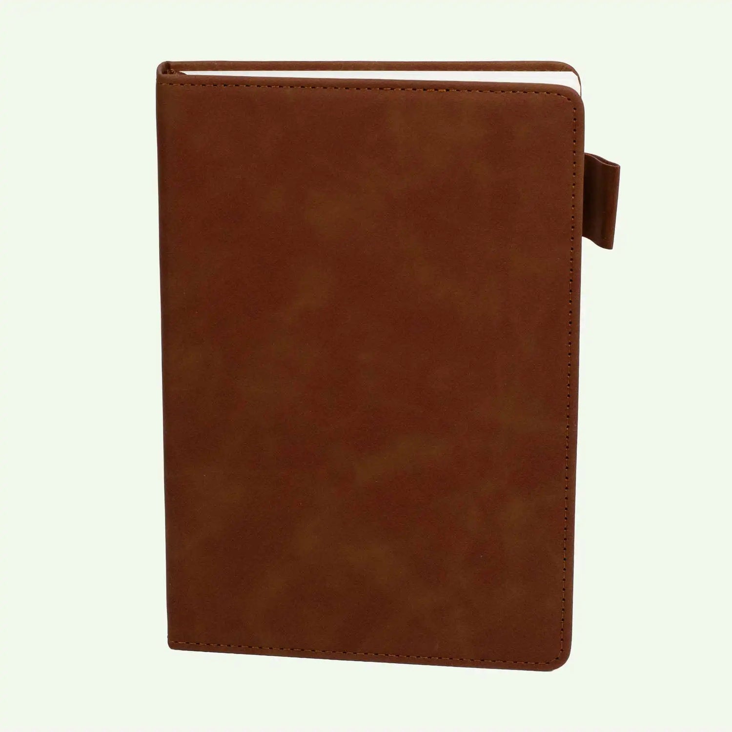 Brown A5 Notebook, Luxury Suede Hardcover Journal, 240 Lined Pages,
