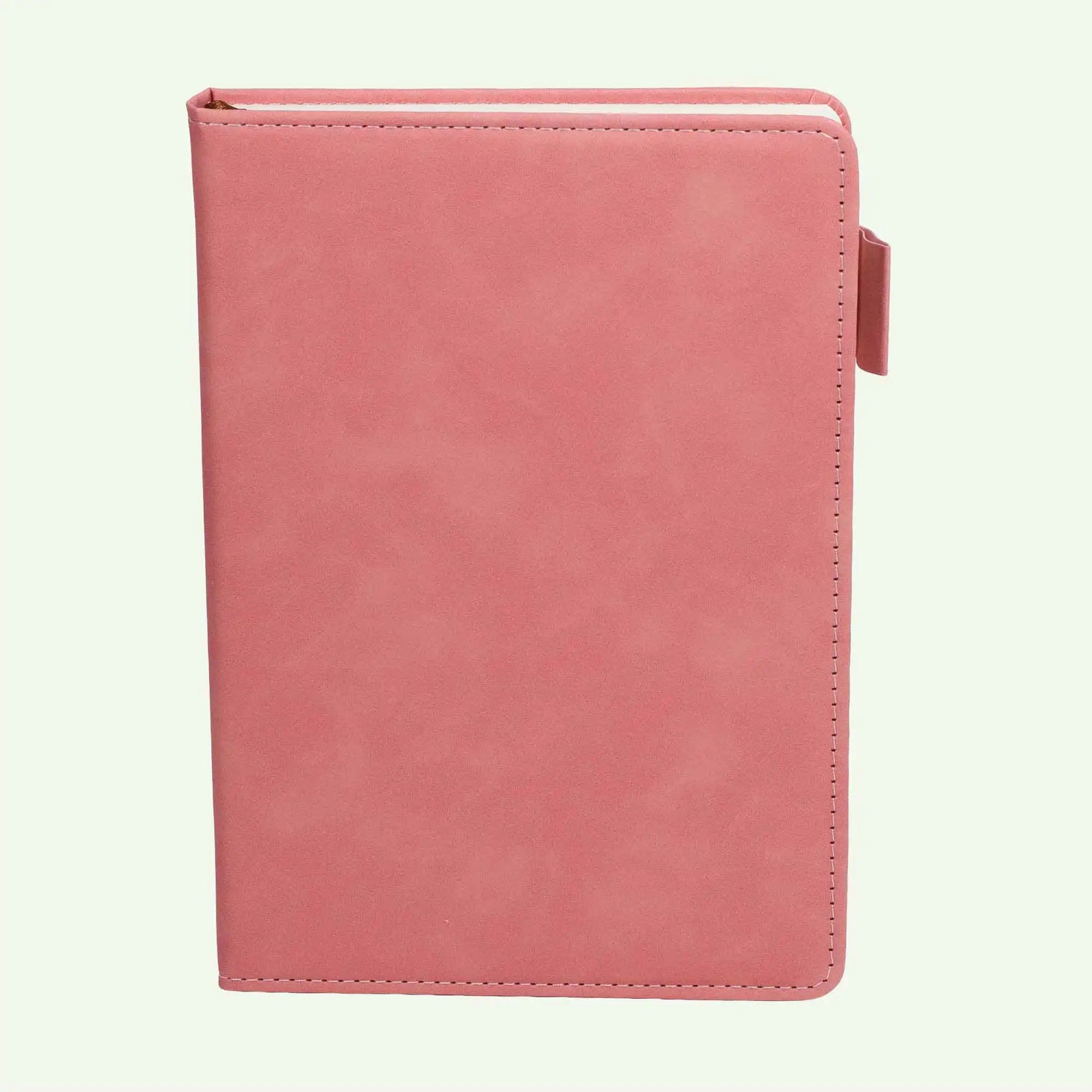 Pale Pink A5 Notebook, Luxury Suede Hardcover Journal, 240 Lined Pages,