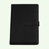 A5 Black Refillable Hardcover Notebook with Smart Closure