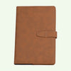 A5 Brown  Refillable Hardcover Notebook with Smart Closure