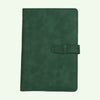 A5 Green Refillable Hardcover Notebook with Smart Closure