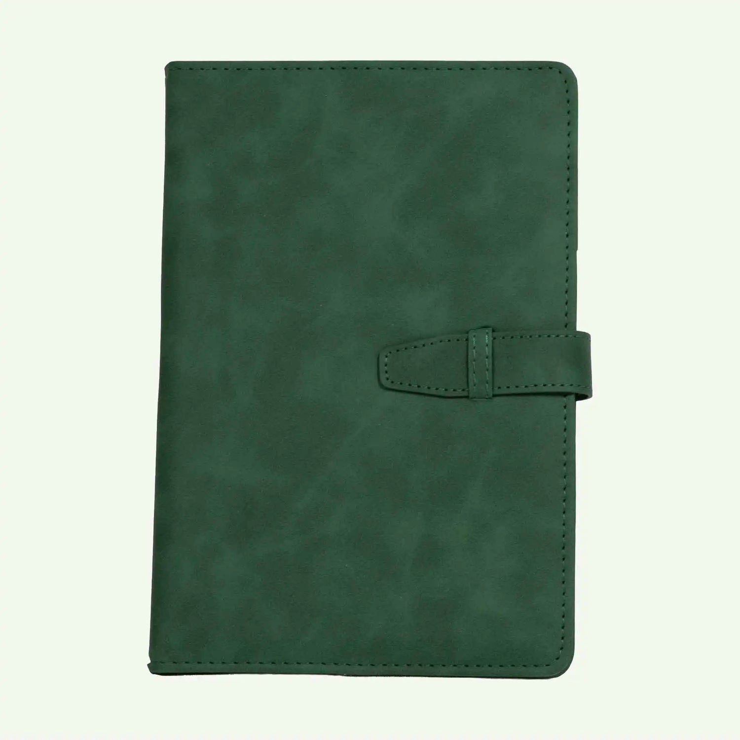 A5 Green Refillable Hardcover Notebook with Smart Closure
