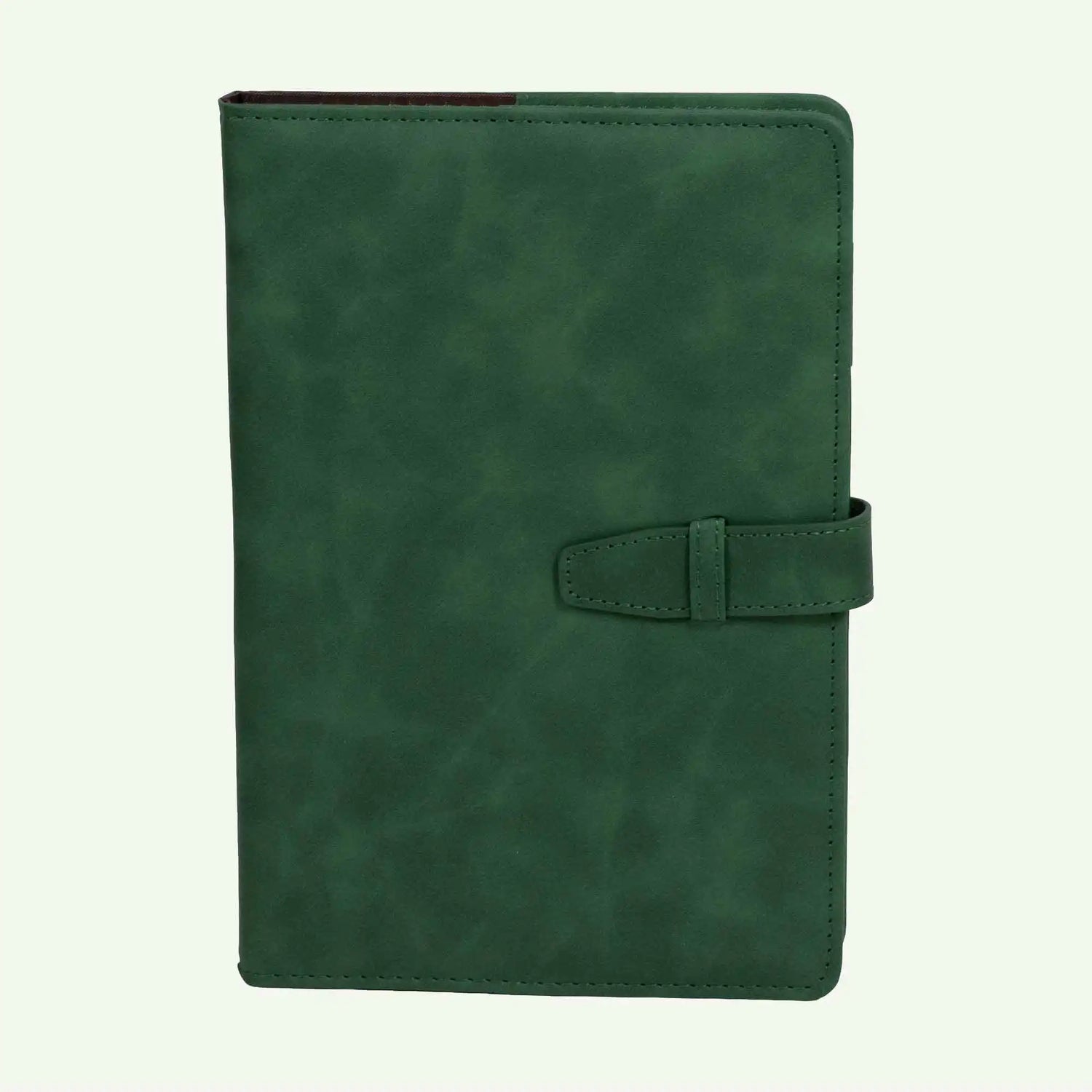 A5 Green Refillable Hardcover Notebook with Smart Closure