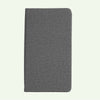Grey Hardcover Notebook A6, Lined Linen Look Journal