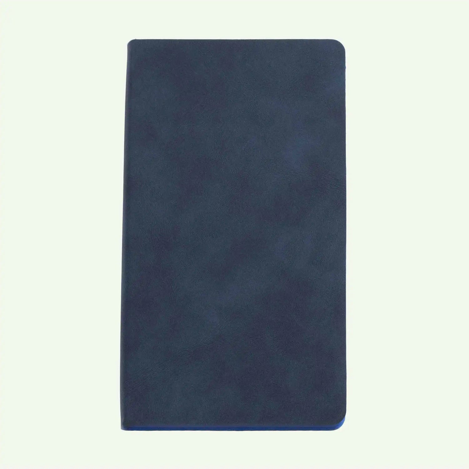 Navy-Blue Soft Cover Notebook A6, Lined Suede Finish Journal for Work