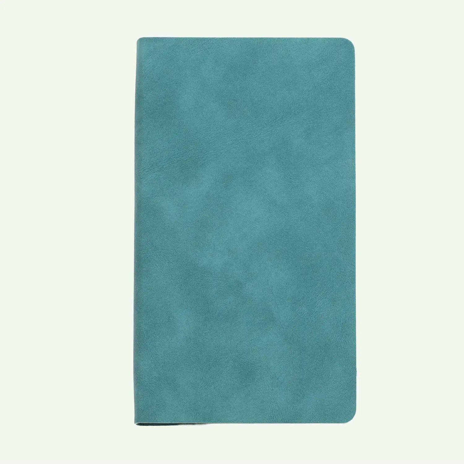 Teal Soft Cover Notebook A5, Lined Suede Finish Journal for Daily Notes and Wellbeing