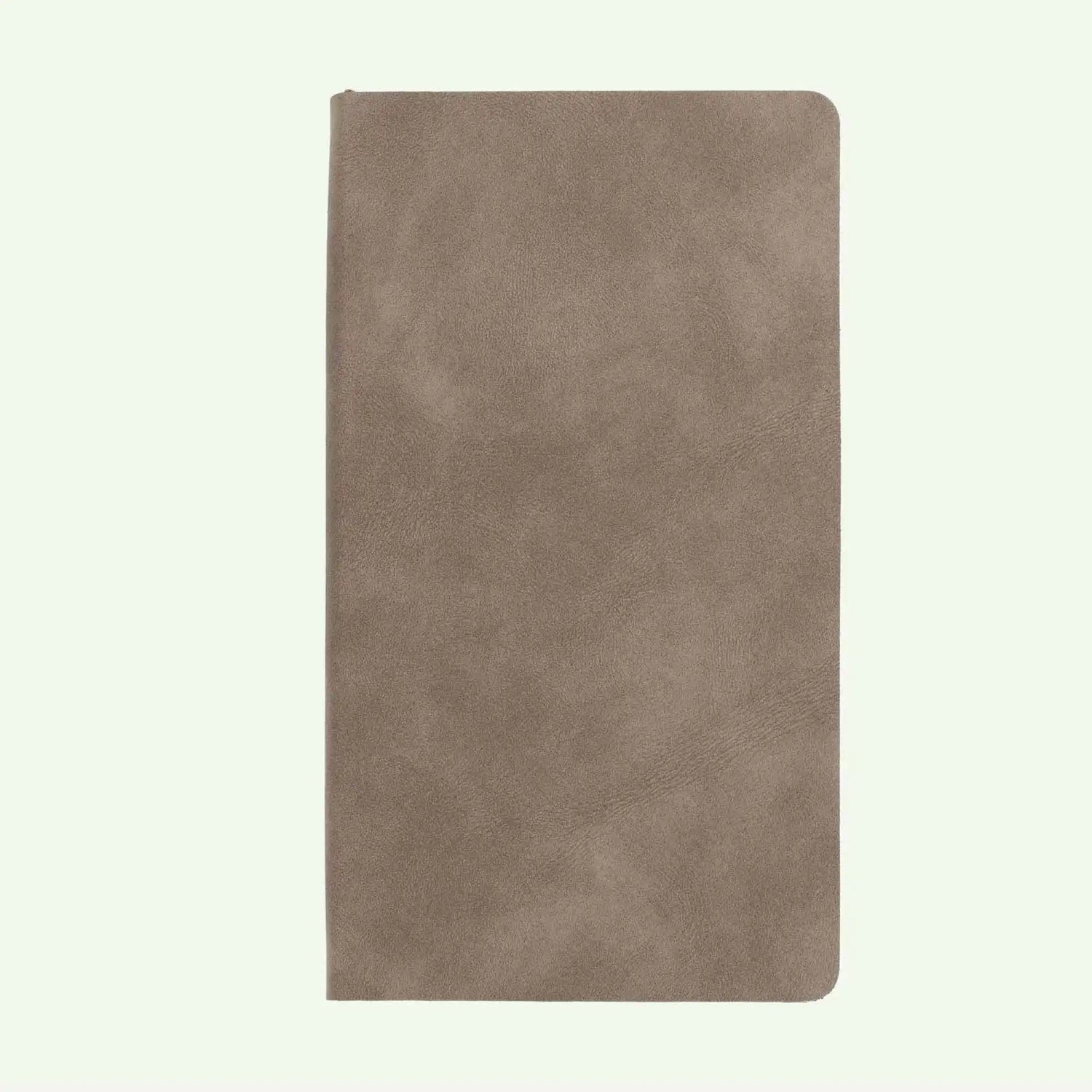Coffee Soft Cover Notebook A6, Lined Suede Finish Journal for Daily Notes and Meetings