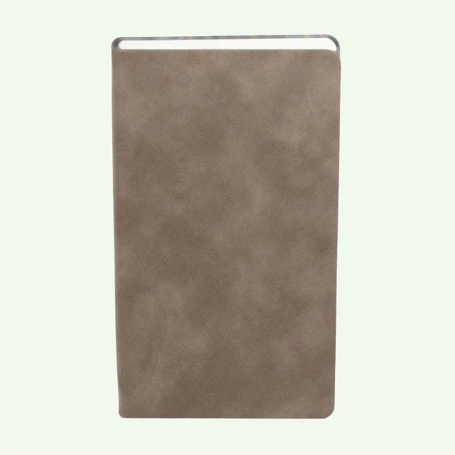 Coffee Soft Cover Notebook A6, Lined Suede Finish Journal for Daily Notes and Meetings