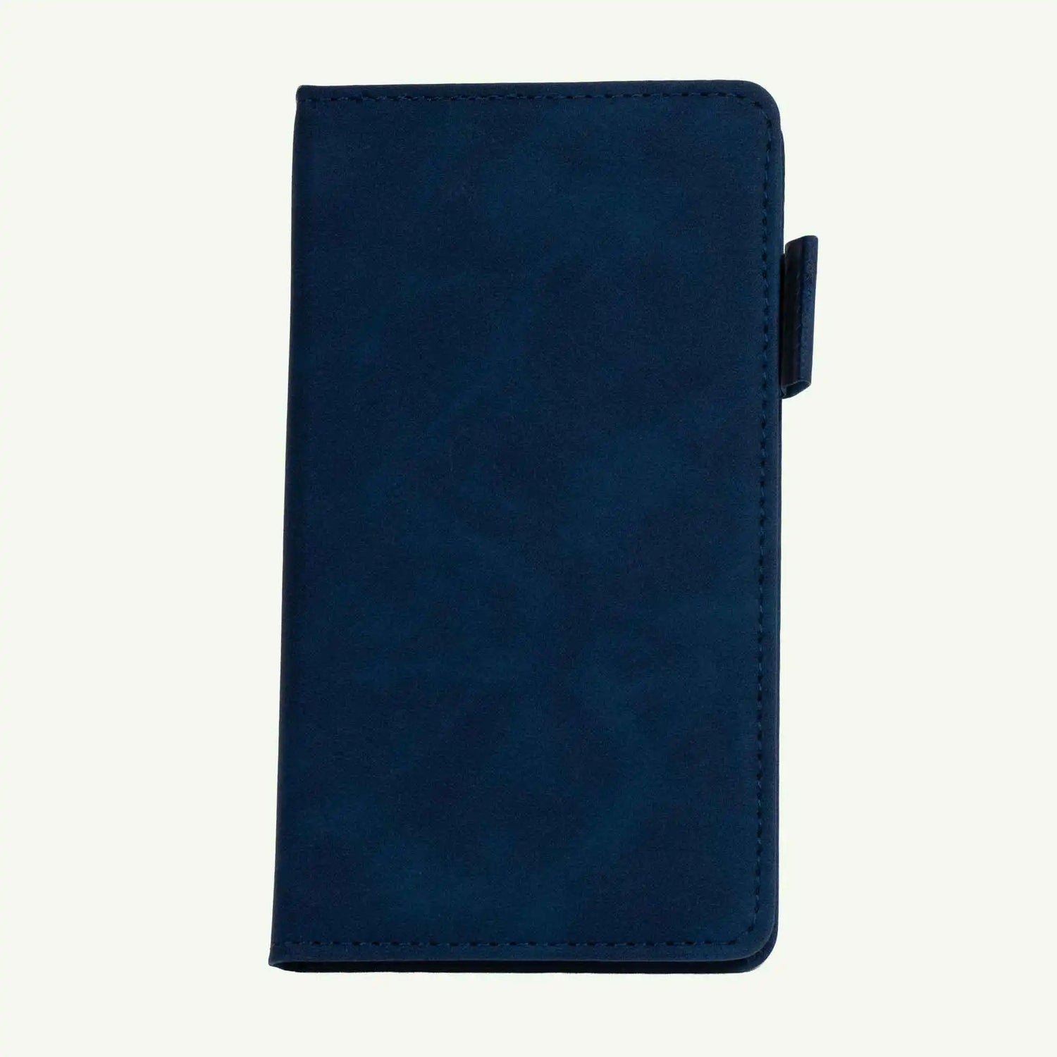 Blue A6 Notebook, Luxury Suede Hardcover Journal, 240 Lined Pages
