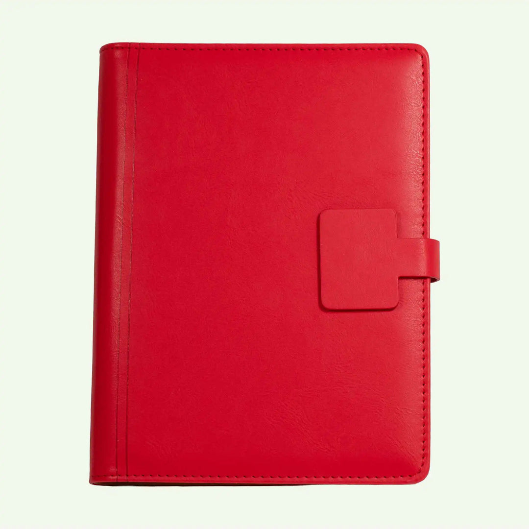 Maya Vegan Leather Binder A5 Red