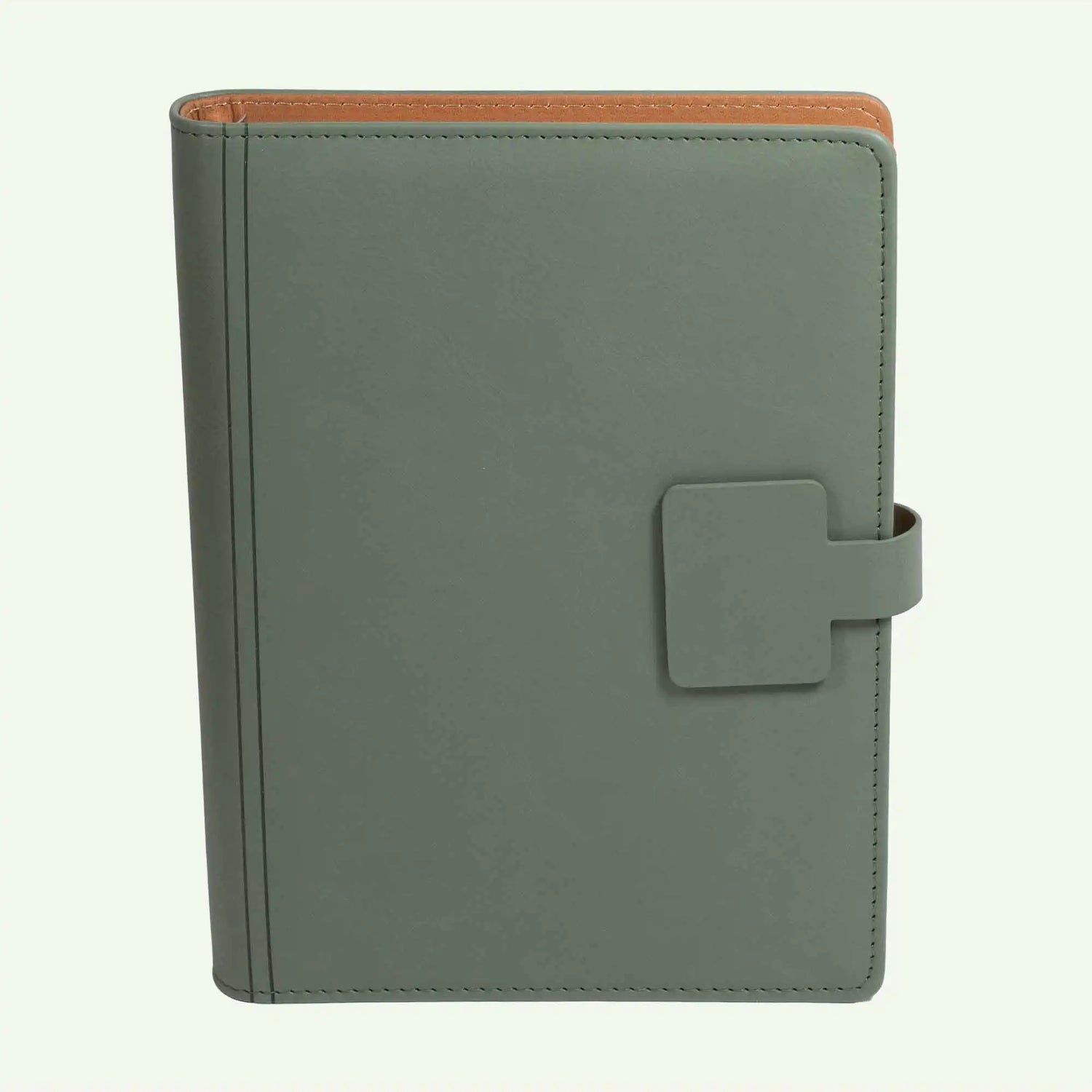 Maya Sage Green Vegan Leather Binder Planner