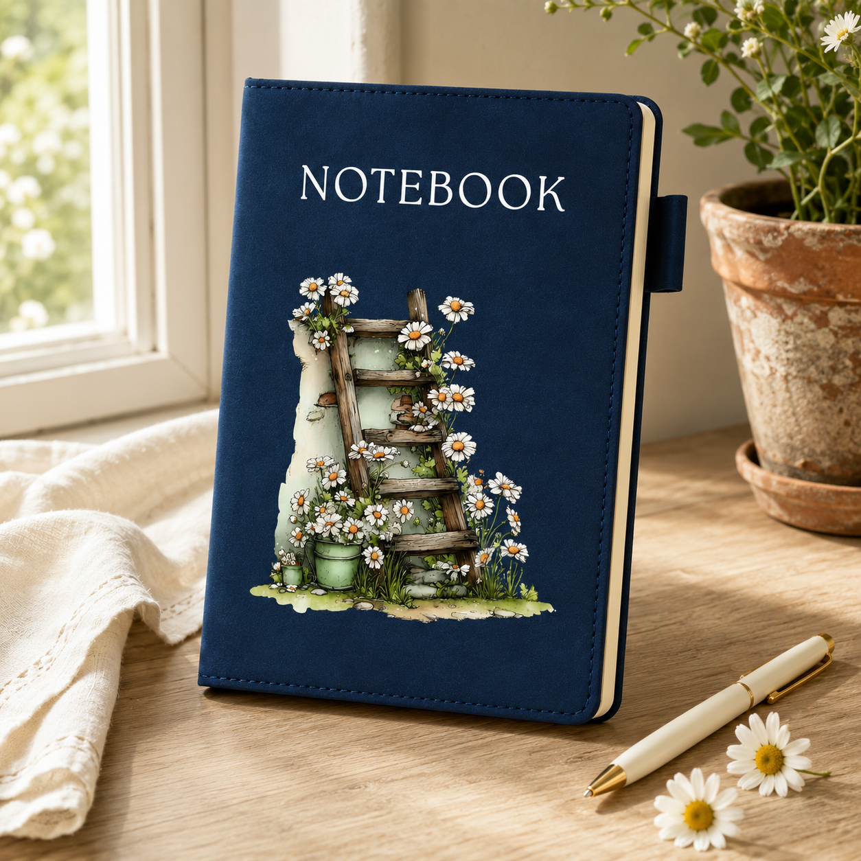 Daisy Garden Ladder A5 Lined Notebook