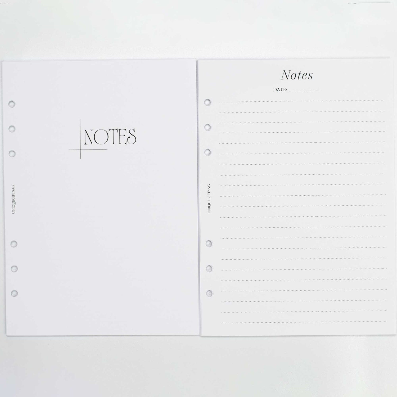 A5  Planner Inserts | Lined Notes Pages
