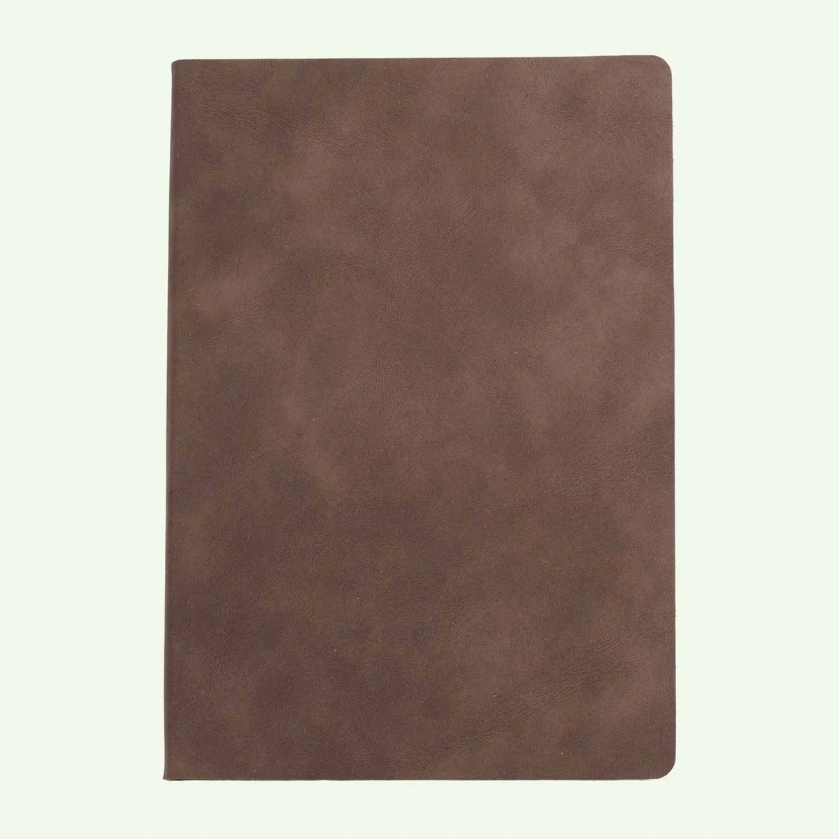 Brown A5 notebook with a soft eco-leather cover