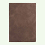Brown A5 notebook with a soft eco-leather cover