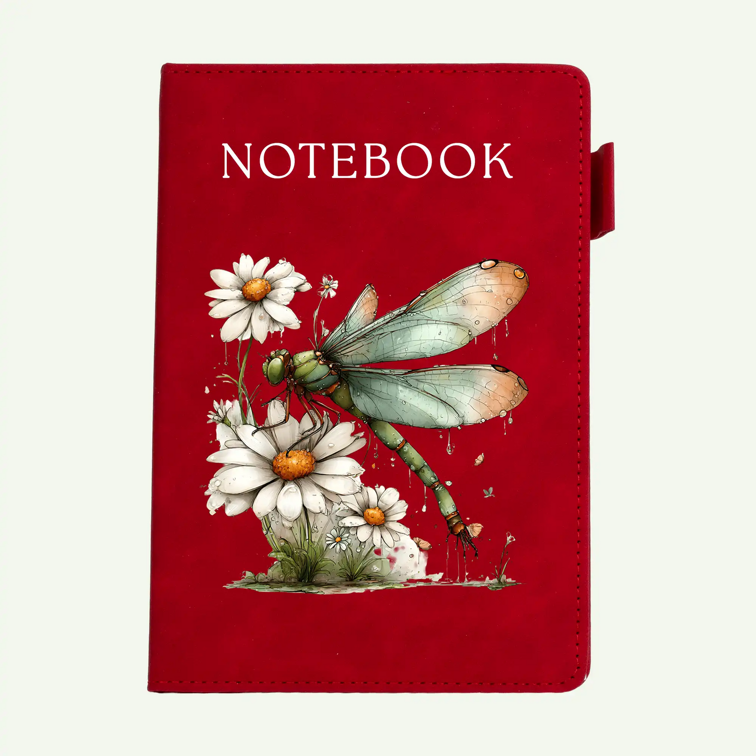 Dragonfly & Daisies A5 Lined Notebook