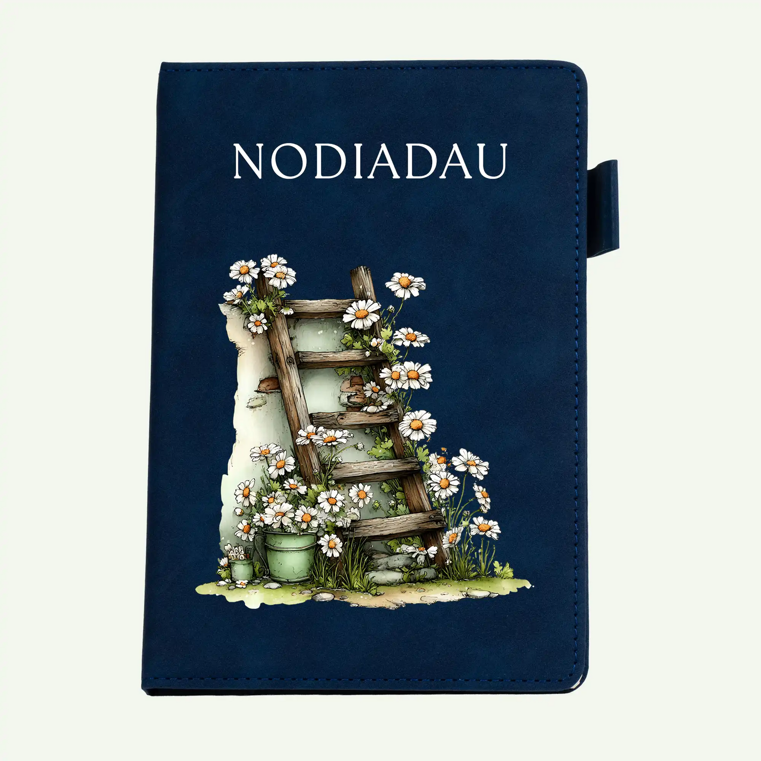 Daisy Garden Ladder Welsh A5 Nodiadau Notebook