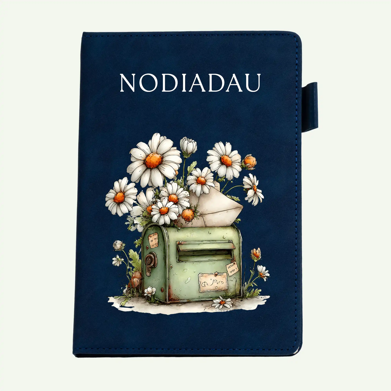Nodiadau Daisy Cottage Postbox Welsh A5  Notebook