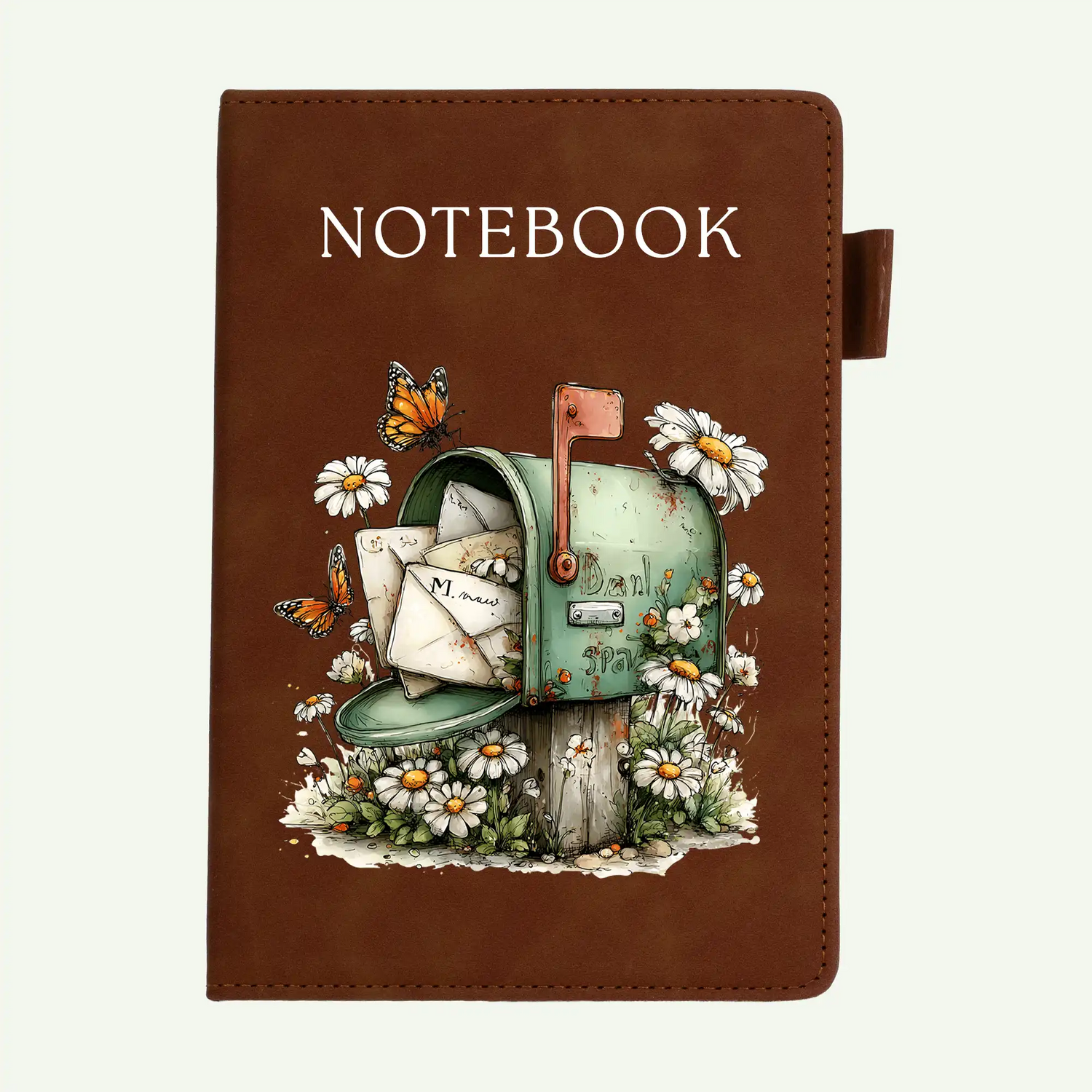 Daisy Cottage Mailbox A5 Lined Notebook