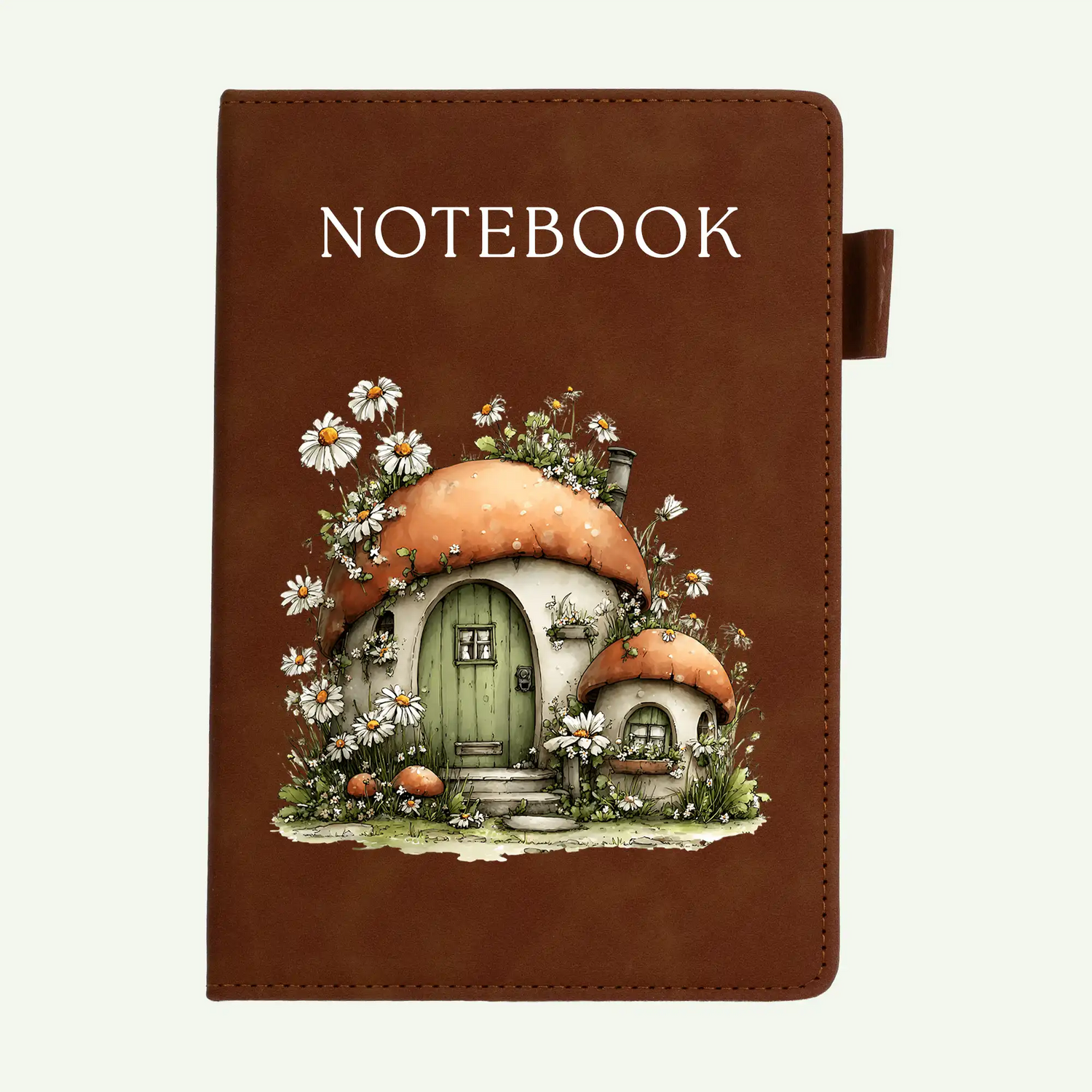 Daisy Mushroom Cottage A5 Lined Notebook