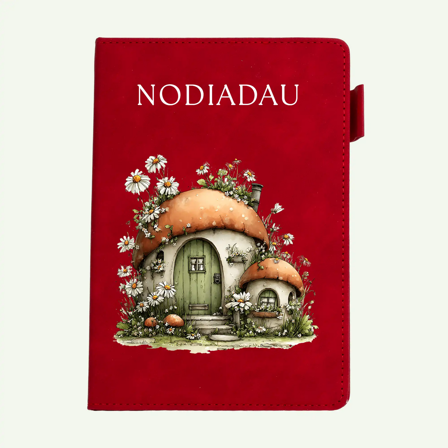 Nodiadau Daisy Mushroom Cottage A5 Welsh Notebook