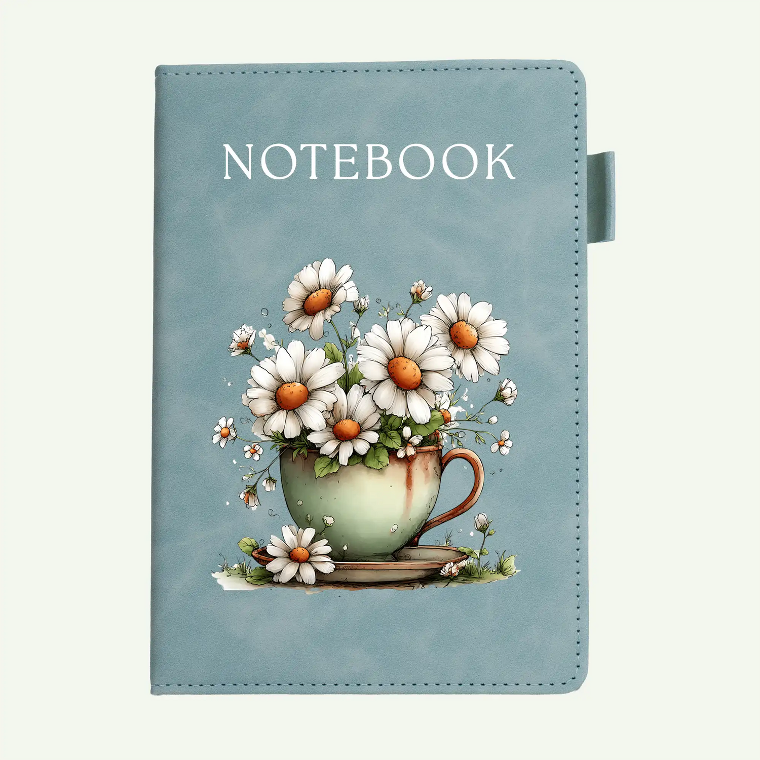 Daisy Teacup Bouquet A5 Lined Notebook